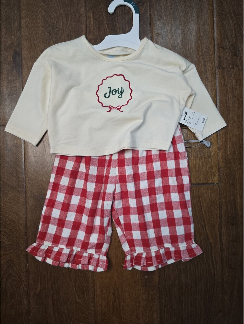 0-3m nwt cloud island christmas outfit 155G8